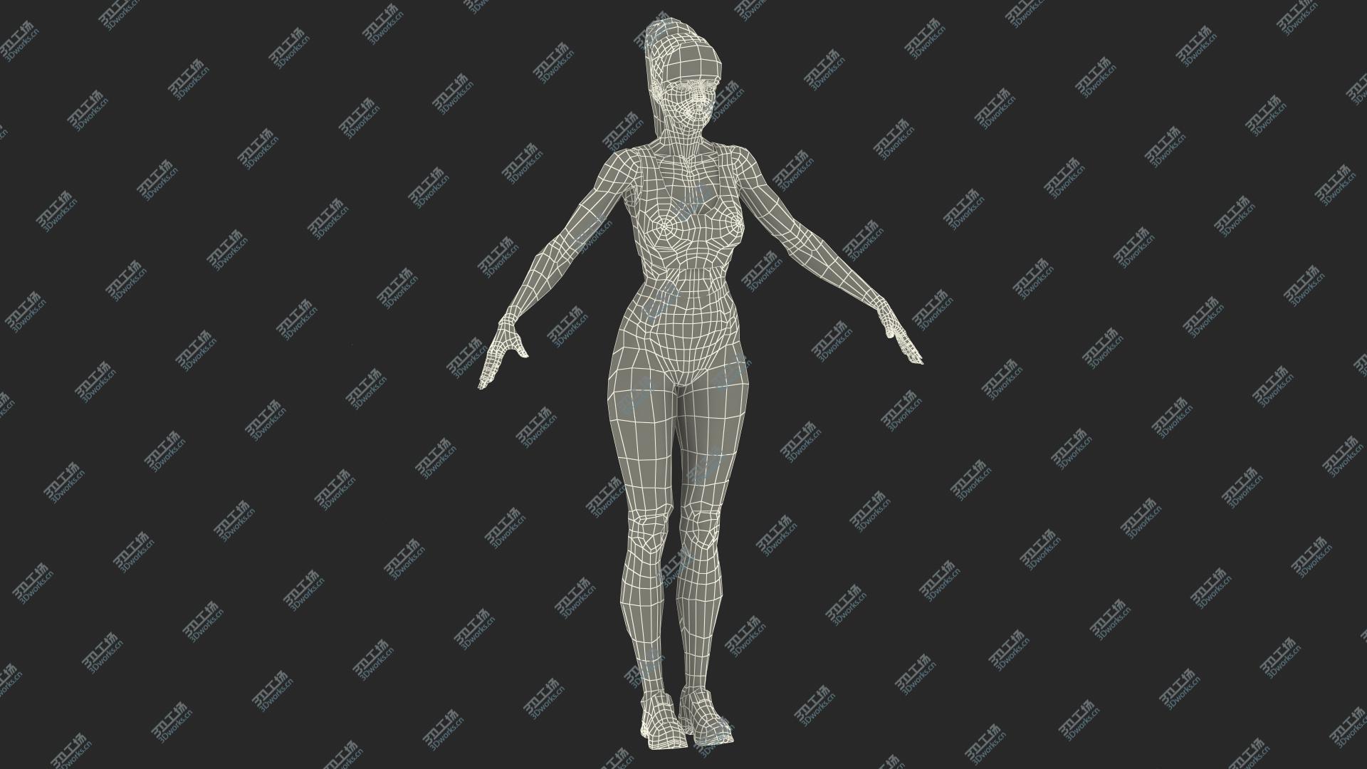 images/goods_img/202104022/Light Skin Fitness Woman Neutral Pose model/3.jpg